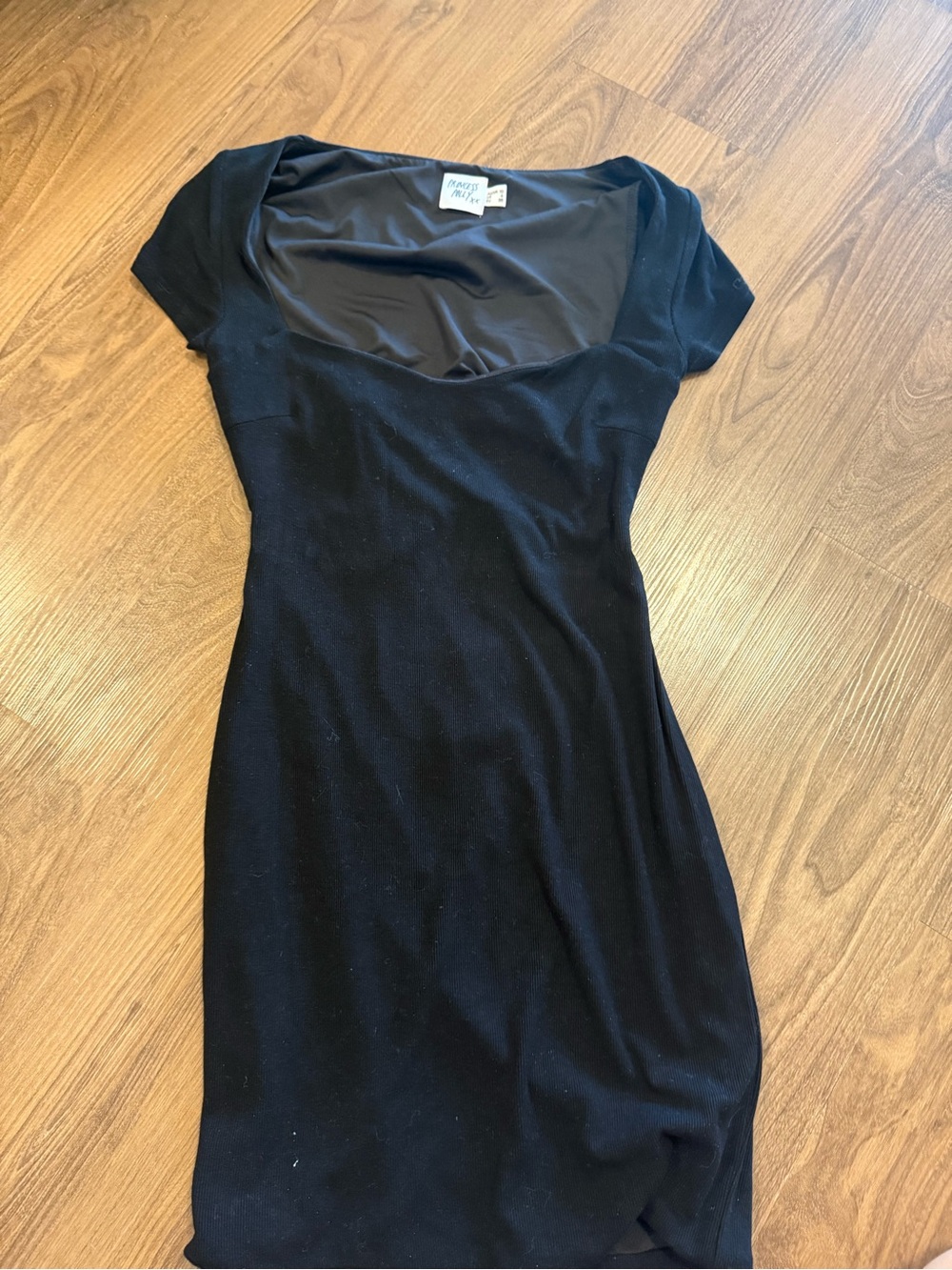 Princess Polly Black Scoop Neck Mini Dress